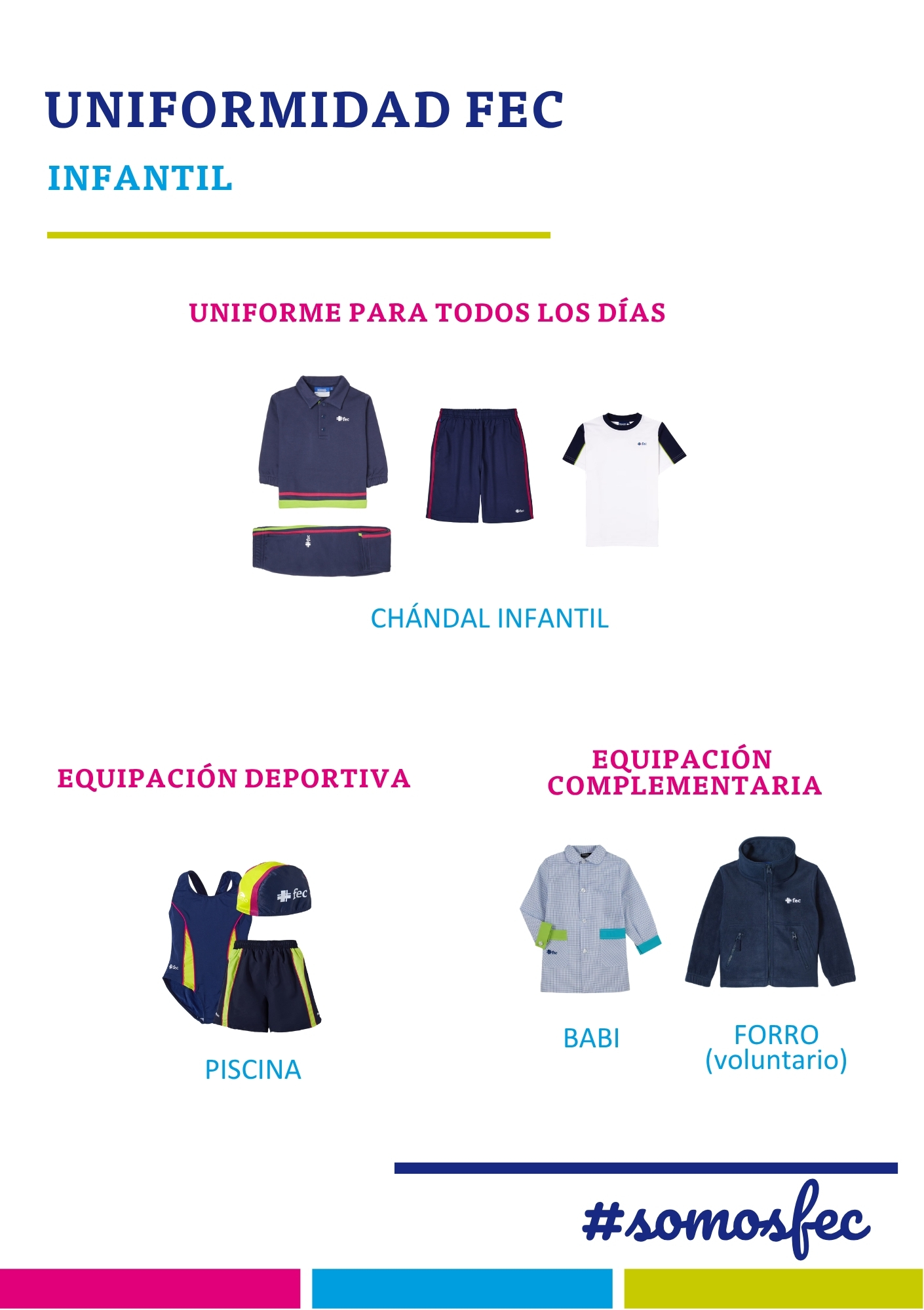 SJV Uniforme escolar FEC 2026 27 INFANTIL